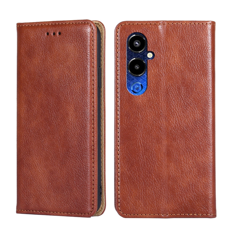 Gloss Oil Solid Color Magnetic Leather Phone Case, For Tecno Pova 4 Pro, For Tecno Pova Neo 2, For Tecno Spark 8C, For Tecno Spark 9 Pro, For Tecno Spark 10 4G, For Tecno Spark 10 Pro