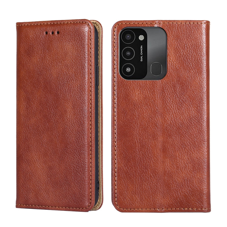 Gloss Oil Solid Color Magnetic Leather Phone Case, For Tecno Pova 4 Pro, For Tecno Pova Neo 2, For Tecno Spark 8C, For Tecno Spark 9 Pro, For Tecno Spark 10 4G, For Tecno Spark 10 Pro