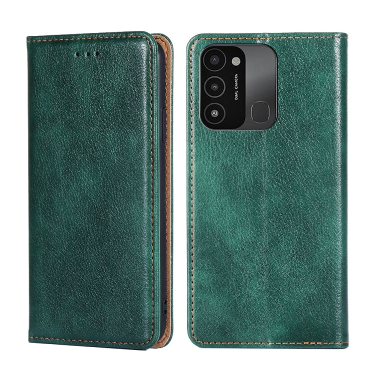 Gloss Oil Solid Color Magnetic Leather Phone Case, For Tecno Pova 4 Pro, For Tecno Pova Neo 2, For Tecno Spark 8C, For Tecno Spark 9 Pro, For Tecno Spark 10 4G, For Tecno Spark 10 Pro