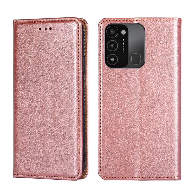 Gloss Oil Solid Color Magnetic Leather Phone Case, For Tecno Pova 4 Pro, For Tecno Pova Neo 2, For Tecno Spark 8C, For Tecno Spark 9 Pro, For Tecno Spark 10 4G, For Tecno Spark 10 Pro