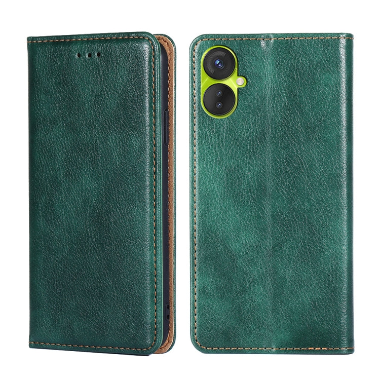 Gloss Oil Solid Color Magnetic Leather Phone Case, For Tecno Pova 4 Pro, For Tecno Pova Neo 2, For Tecno Spark 8C, For Tecno Spark 9 Pro, For Tecno Spark 10 4G, For Tecno Spark 10 Pro