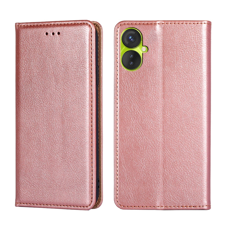 Gloss Oil Solid Color Magnetic Leather Phone Case, For Tecno Pova 4 Pro, For Tecno Pova Neo 2, For Tecno Spark 8C, For Tecno Spark 9 Pro, For Tecno Spark 10 4G, For Tecno Spark 10 Pro