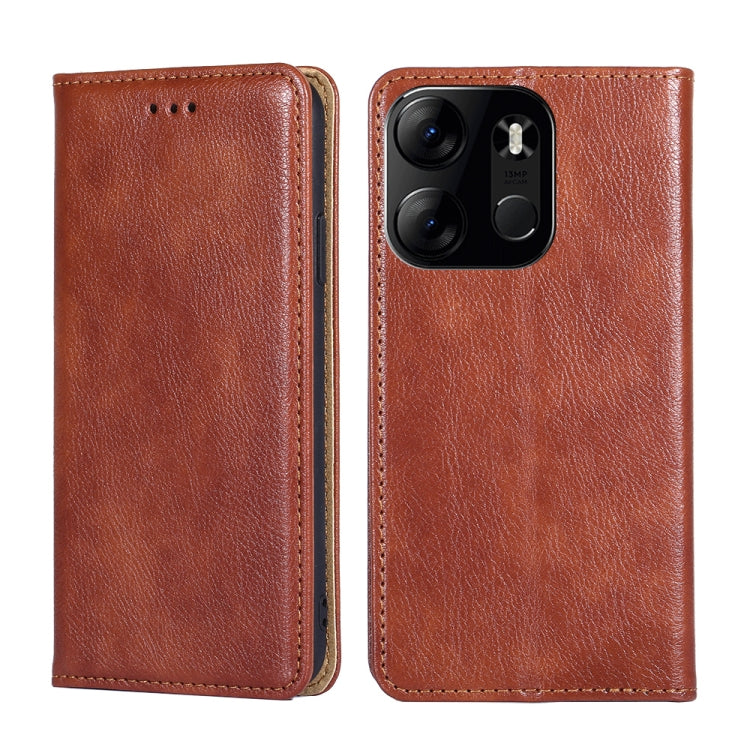 Gloss Oil Solid Color Magnetic Leather Phone Case, For Tecno Spark 10C, For Tecno Spark GO 2023, For vivo S16E, For vivo Y100 5G, For ZTE Blade A32, For Xiaomi Redmi Note 12 4G Global