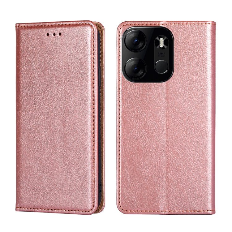 Gloss Oil Solid Color Magnetic Leather Phone Case, For Tecno Spark 10C, For Tecno Spark GO 2023, For vivo S16E, For vivo Y100 5G, For ZTE Blade A32, For Xiaomi Redmi Note 12 4G Global