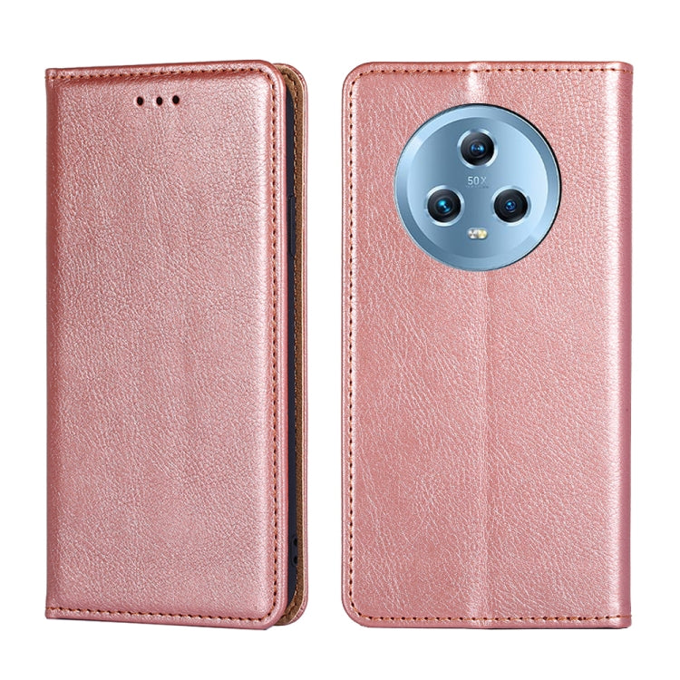 Gloss Oil Solid Color Magnetic Leather Phone Case, For Honor Magic5, For Honor Magic5 Pro, For Honor X5 4G, For Honor X40, For OnePlus Ace 2V 5G