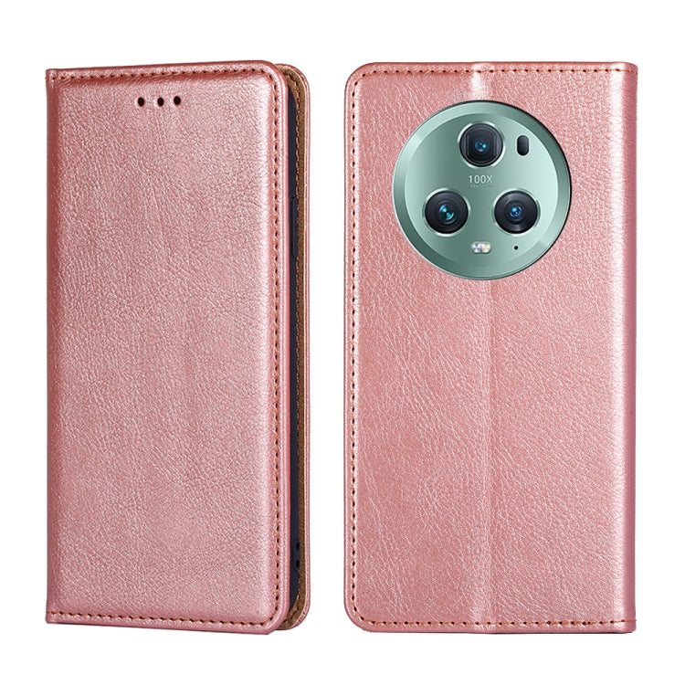 Gloss Oil Solid Color Magnetic Leather Phone Case, For Honor Magic5, For Honor Magic5 Pro, For Honor X5 4G, For Honor X40, For OnePlus Ace 2V 5G