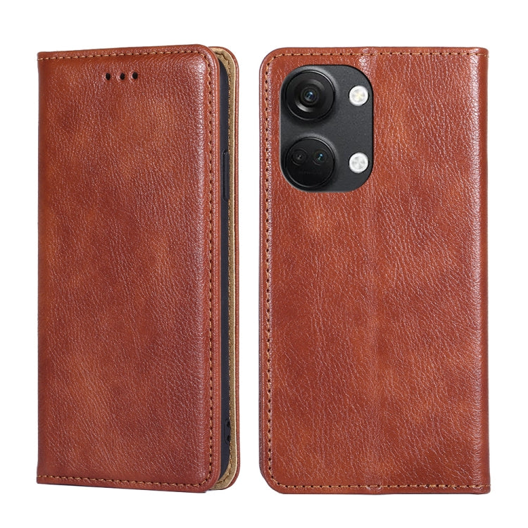 Gloss Oil Solid Color Magnetic Leather Phone Case, For Honor Magic5, For Honor Magic5 Pro, For Honor X5 4G, For Honor X40, For OnePlus Ace 2V 5G