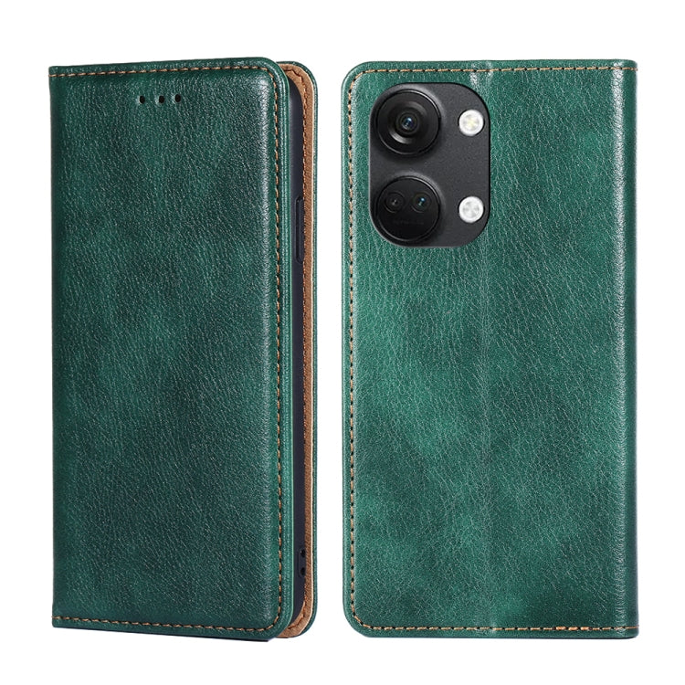 Gloss Oil Solid Color Magnetic Leather Phone Case, For Honor Magic5, For Honor Magic5 Pro, For Honor X5 4G, For Honor X40, For OnePlus Ace 2V 5G