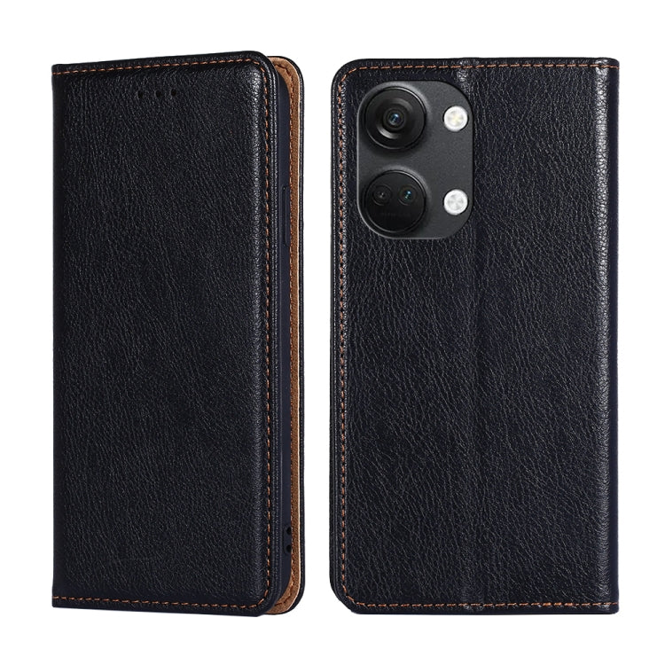 Gloss Oil Solid Color Magnetic Leather Phone Case, For Honor Magic5, For Honor Magic5 Pro, For Honor X5 4G, For Honor X40, For OnePlus Ace 2V 5G