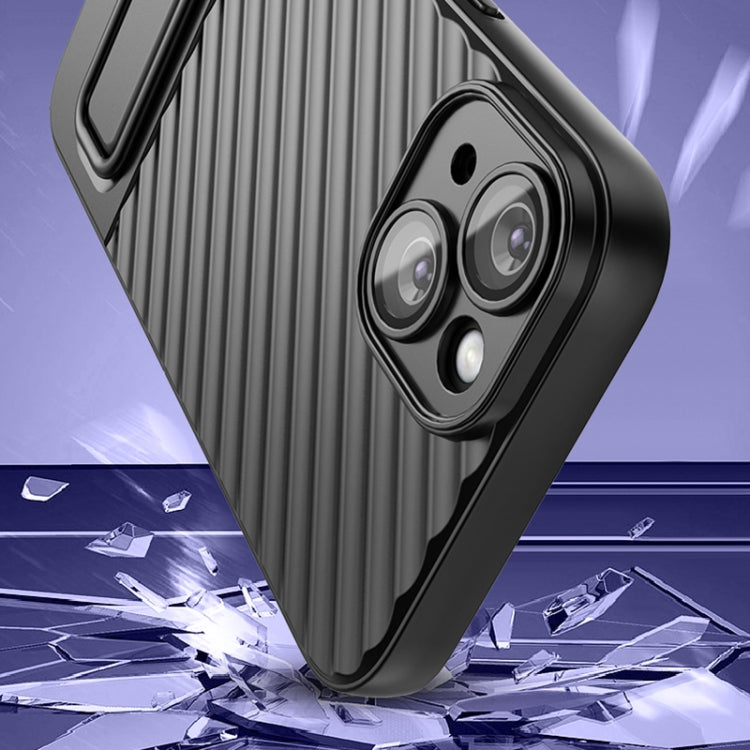 Wavy Texture TPU Phone Case with Lens Film, For iPhone 14, For iPhone 15 Pro Max, For iPhone 15 Pro, For iPhone 14 Plus