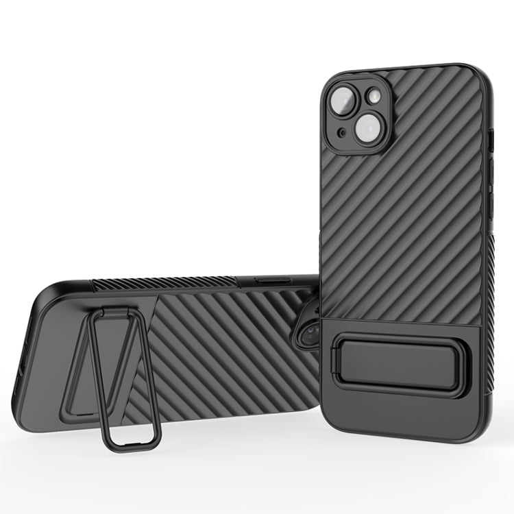 Wavy Texture TPU Phone Case with Lens Film, For iPhone 14, For iPhone 15 Pro Max, For iPhone 15 Pro, For iPhone 14 Plus