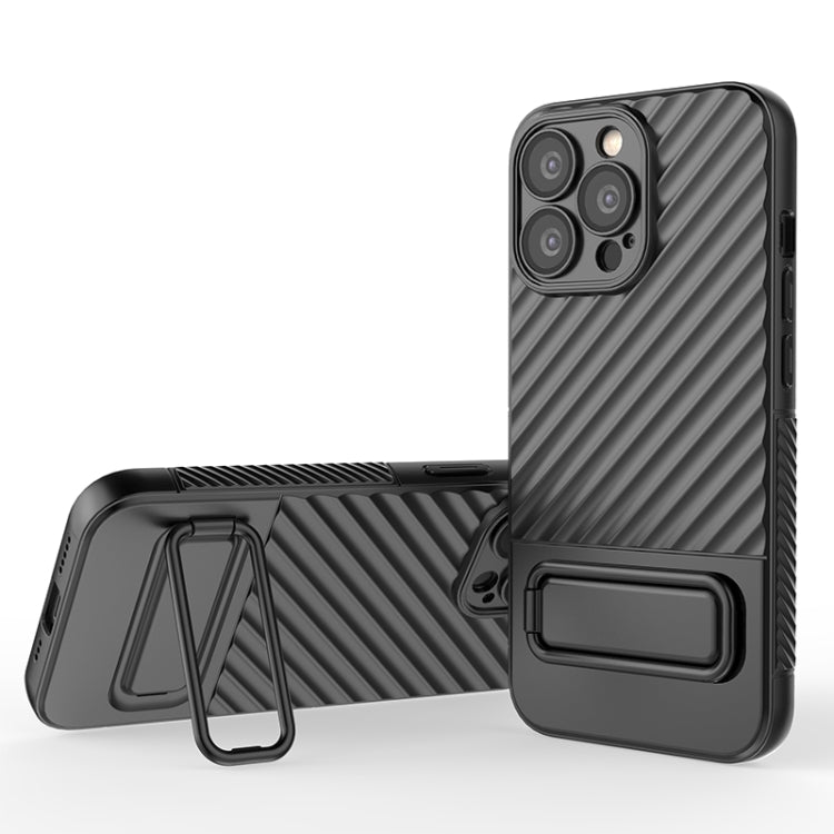 Wavy Texture TPU Phone Case with Lens Film, For iPhone 13, For iPhone 13 Pro, For iPhone 13 Pro Max, For iPhone 12