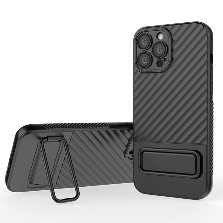 Wavy Texture TPU Phone Case with Lens Film, For iPhone 13, For iPhone 13 Pro, For iPhone 13 Pro Max, For iPhone 12
