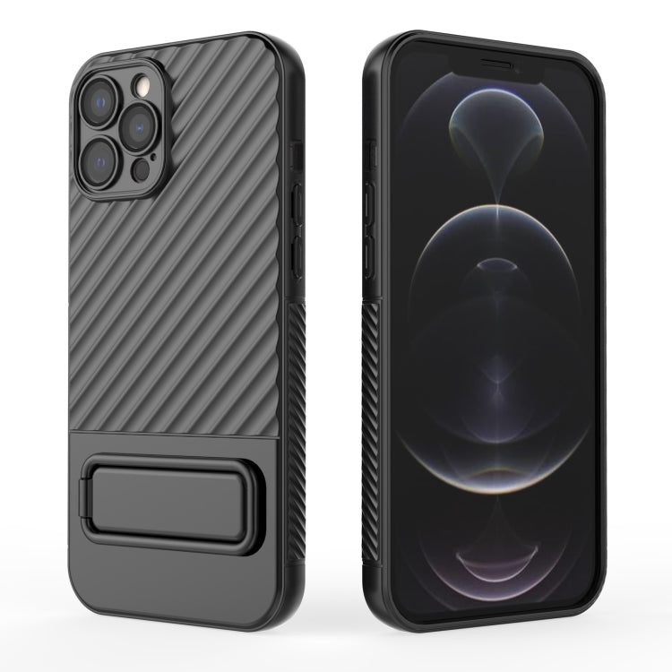 Wavy Texture TPU Phone Case with Lens Film, For iPhone 12 Pro Max, For iPhone 12 Pro, For iPhone 11 Pro, For iPhone XS Max