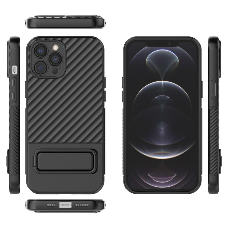 Wavy Texture TPU Phone Case with Lens Film, For iPhone 12 Pro Max, For iPhone 12 Pro, For iPhone 11 Pro, For iPhone XS Max