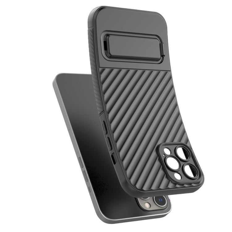 Wavy Texture TPU Phone Case with Lens Film, For iPhone 12 Pro Max, For iPhone 12 Pro, For iPhone 11 Pro, For iPhone XS Max
