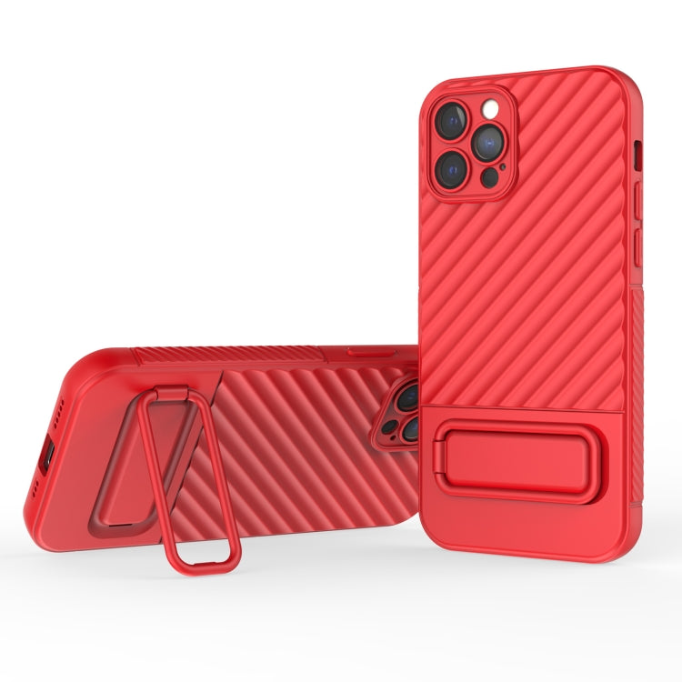 Wavy Texture TPU Phone Case with Lens Film, For iPhone 12 Pro Max, For iPhone 12 Pro, For iPhone 11 Pro, For iPhone XS Max