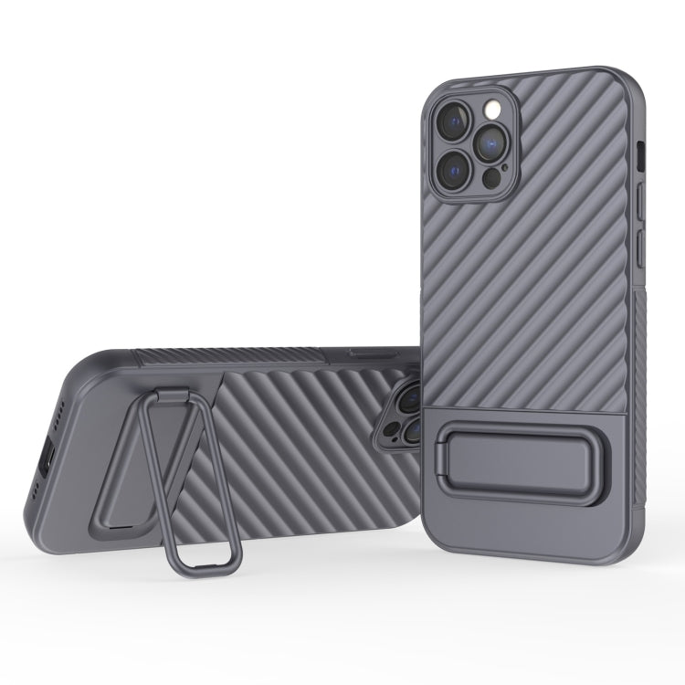 Wavy Texture TPU Phone Case with Lens Film, For iPhone 12 Pro Max, For iPhone 12 Pro, For iPhone 11 Pro, For iPhone XS Max