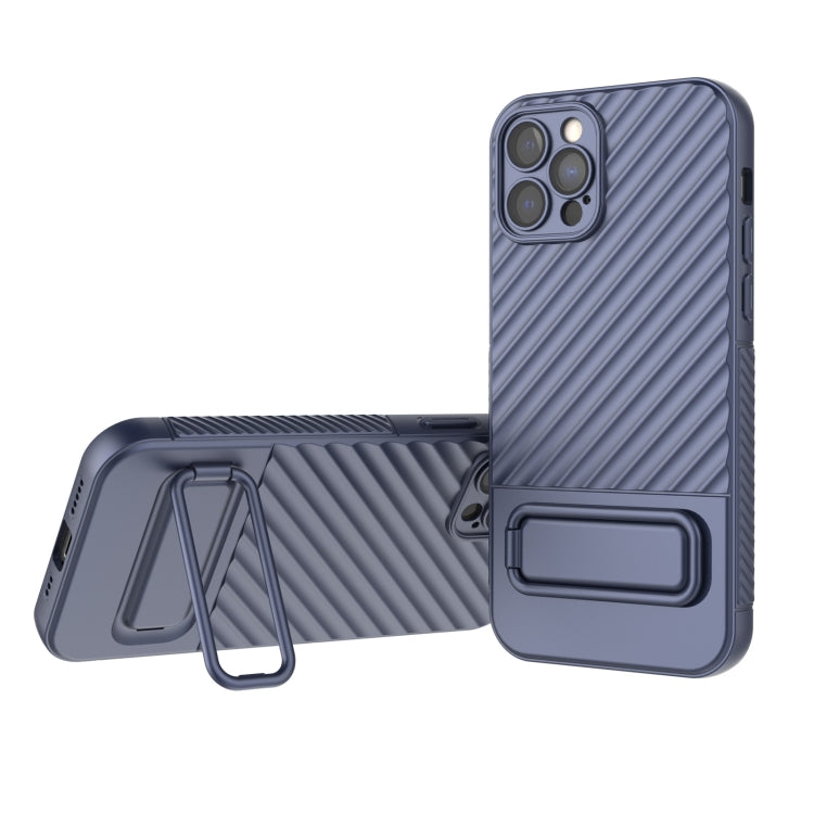 Wavy Texture TPU Phone Case with Lens Film, For iPhone 12 Pro Max, For iPhone 12 Pro, For iPhone 11 Pro, For iPhone XS Max