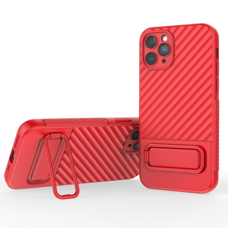 Wavy Texture TPU Phone Case with Lens Film, For iPhone 12 Pro Max, For iPhone 12 Pro, For iPhone 11 Pro, For iPhone XS Max