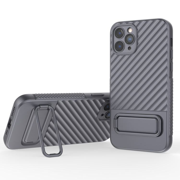 Wavy Texture TPU Phone Case with Lens Film, For iPhone 12 Pro Max, For iPhone 12 Pro, For iPhone 11 Pro, For iPhone XS Max