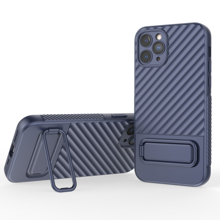 Wavy Texture TPU Phone Case with Lens Film, For iPhone 12 Pro Max, For iPhone 12 Pro, For iPhone 11 Pro, For iPhone XS Max