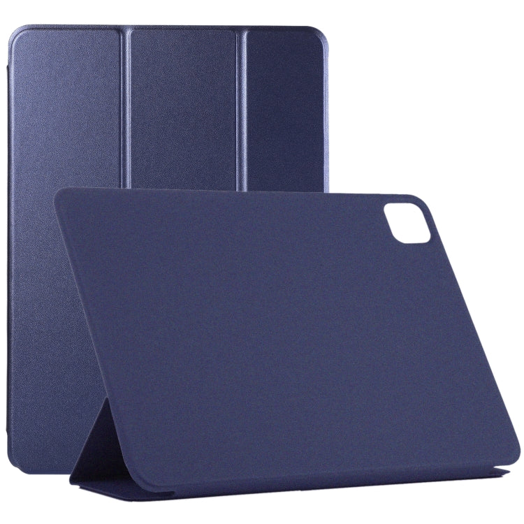 Horizontal Flip Ultra-thin Double-sided Clip Without Magnetic PU Leather Case With Three-folding Holder & Sleep / Wake-up Function, For iPad Pro 11 inch (2020) / Pro 11 2018 / Air 2020 10.9