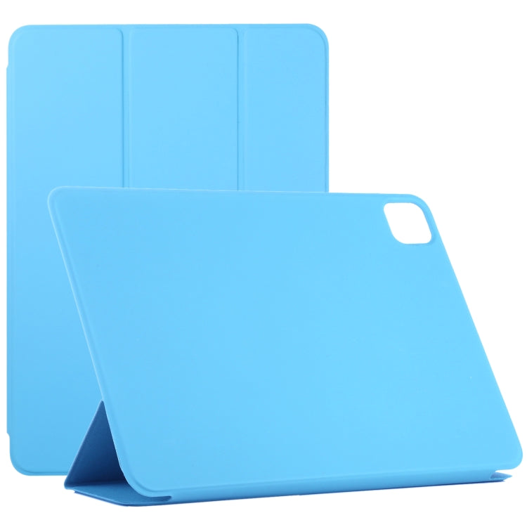 Horizontal Flip Ultra-thin Double-sided Clip Without Magnetic PU Leather Case With Three-folding Holder & Sleep / Wake-up Function, For iPad Pro 11 inch (2020) / Pro 11 2018 / Air 2020 10.9