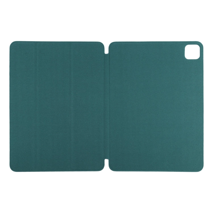 Horizontal Flip Ultra-thin Double-sided Clip Without Magnetic PU Leather Case With Three-folding Holder & Sleep / Wake-up Function, For iPad Pro 11 inch (2020) / Pro 11 2018 / Air 2020 10.9