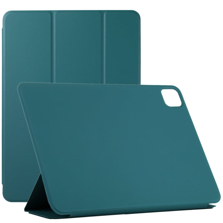 Horizontal Flip Ultra-thin Double-sided Clip Without Magnetic PU Leather Case With Three-folding Holder & Sleep / Wake-up Function, For iPad Pro 11 inch (2020) / Pro 11 2018 / Air 2020 10.9