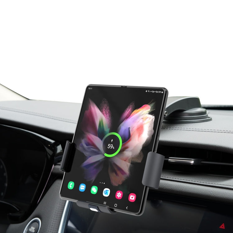 S7 Dual Coil Car Phone Holder Wireless Charger, S7