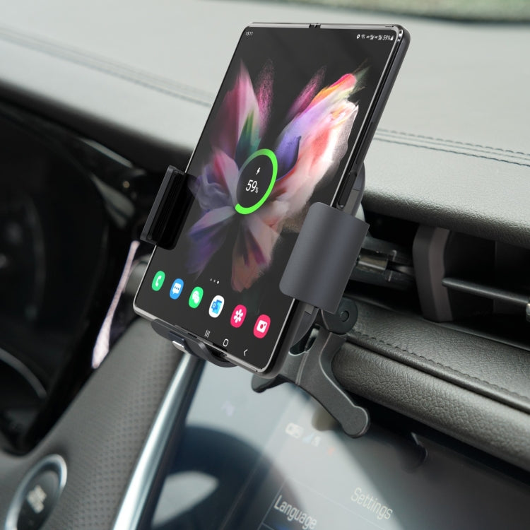 S7 Dual Coil Car Phone Holder Wireless Charger, S7