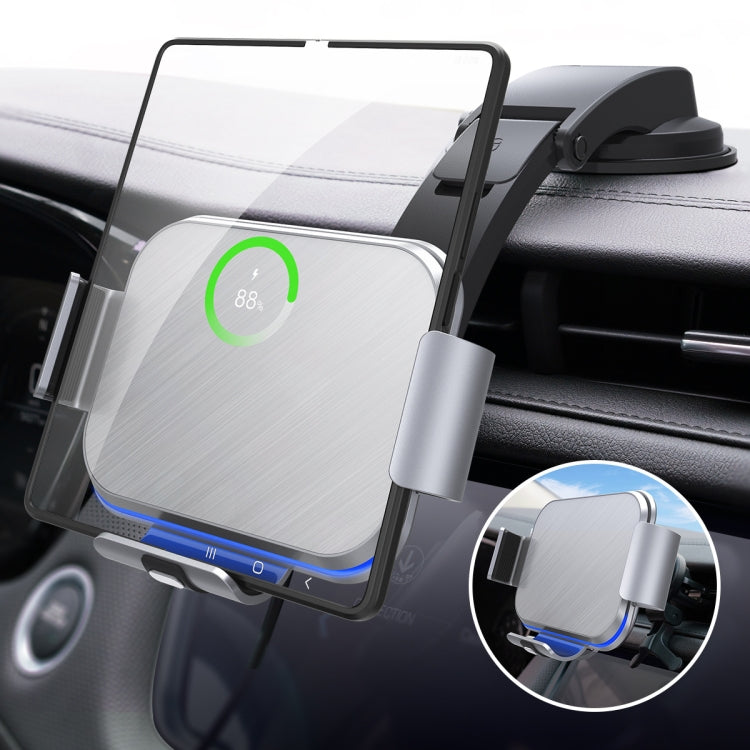 S8 Dual Coil Car Phone Holder Wireless Charger, S8