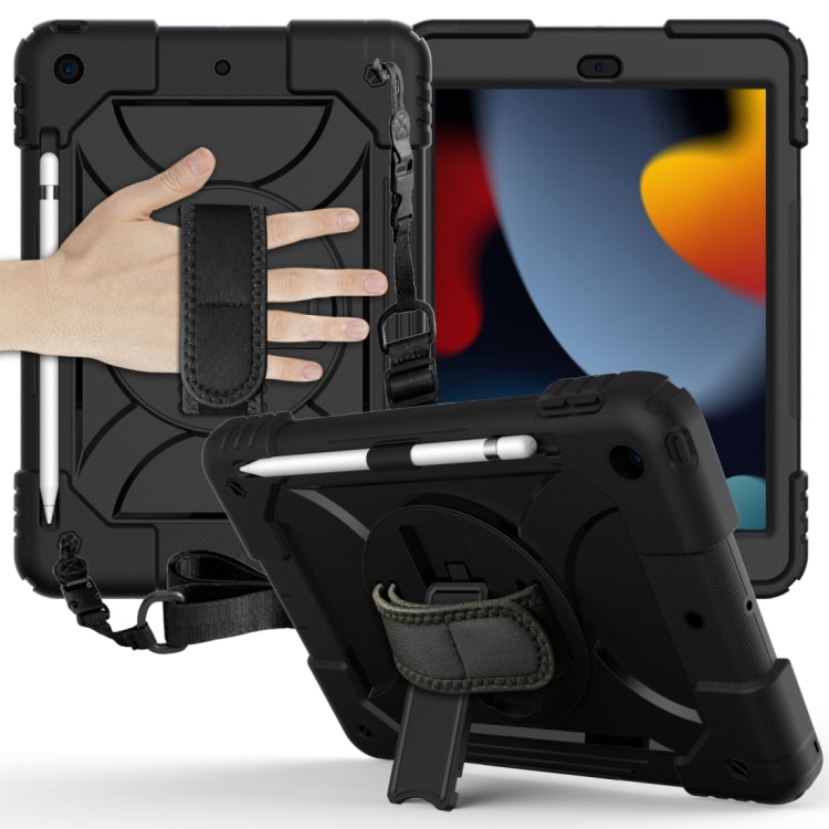 Shockproof  PC + Silicone Combination Case with Holder & Hand Strap & Shoulder strap, For iPad 10.2, For iPad Pro 11 (2020), For Samsung Galaxy Tab A 8.4 (2020)