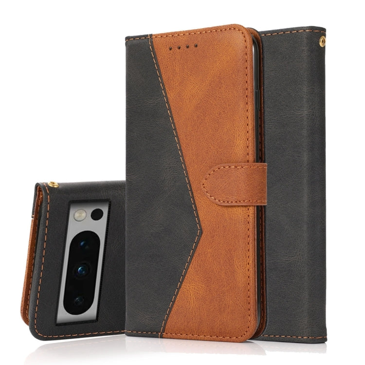 Dual-color Stitching Leather Phone Case