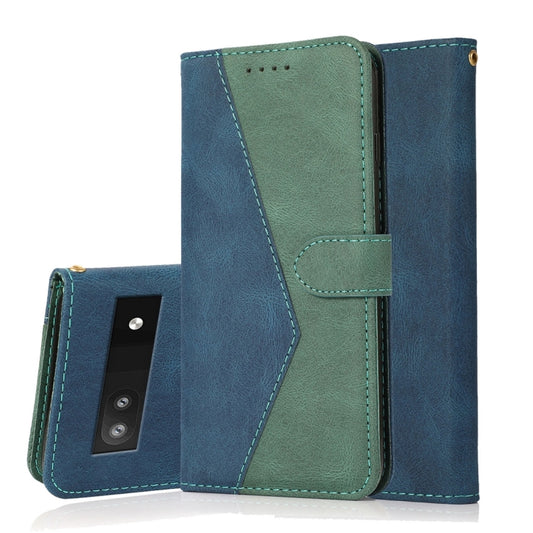 Dual-color Stitching Leather Phone Case, For Google Pixel 7a, For Google Pixel 6a, For Motorola Moto E13, For Motorola Moto G13