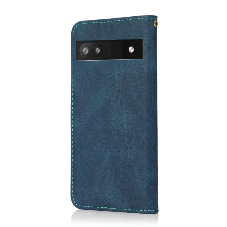 Dual-color Stitching Leather Phone Case