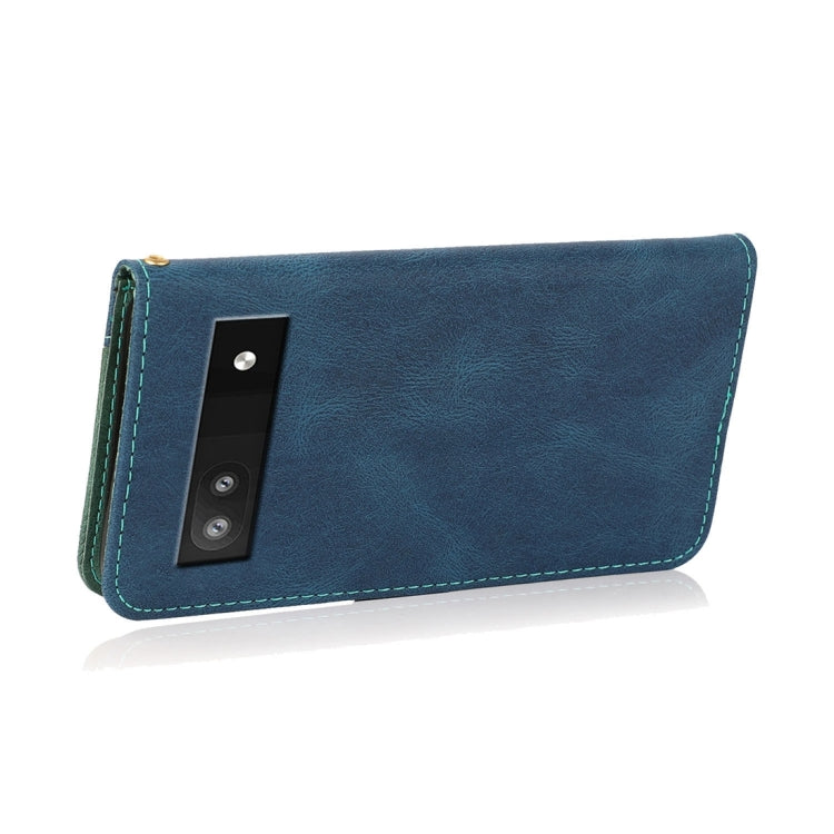 Dual-color Stitching Leather Phone Case