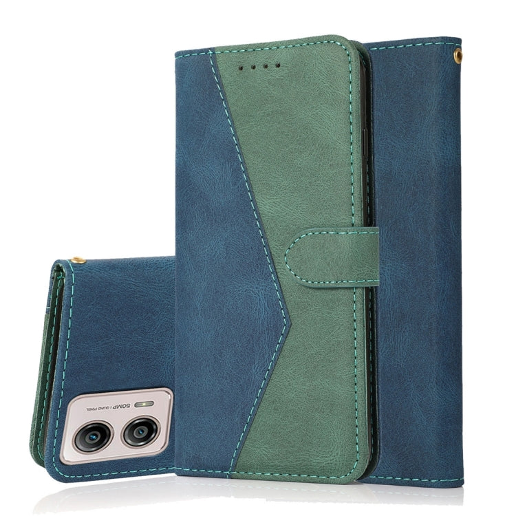 Dual-color Stitching Leather Phone Case