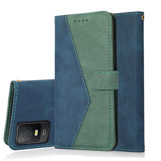 Dual-color Stitching Leather Phone Case, For TCL 403, For TCL 405 / 406 / 408, For Tecno Pop 7 Pro, For Tecno Spark Go 2023