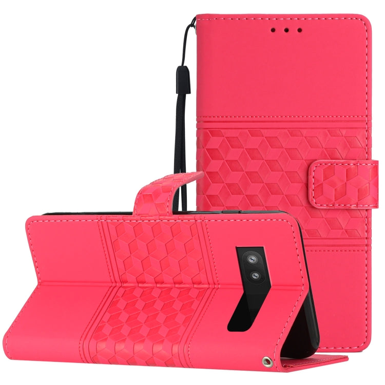 Diamond Embossed Skin Feel Leather Phone Case with Lanyard, For Google Pixel 7a, For Google Pixel 6, For Google Pixel 6 Pro, For Google Pixel 6a