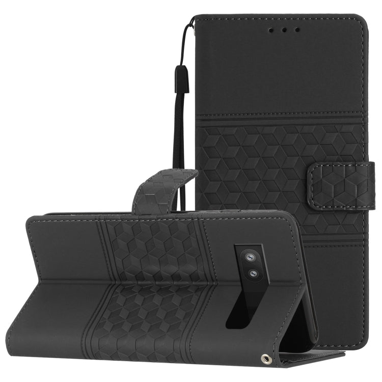 Diamond Embossed Skin Feel Leather Phone Case with Lanyard, For Google Pixel 7a, For Google Pixel 6, For Google Pixel 6 Pro, For Google Pixel 6a