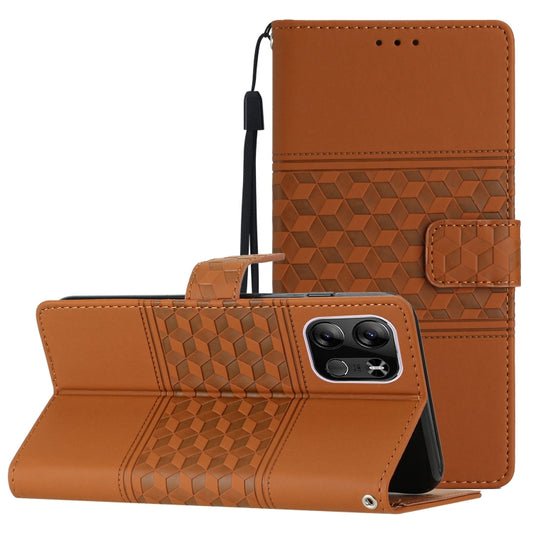 Diamond Embossed Skin Feel Leather Phone Case with Lanyard, For Tecno Pop 7 Pro, For Tecno Spark Go 2023, For Xiaomi 13, For Xiaomi 13 Pro