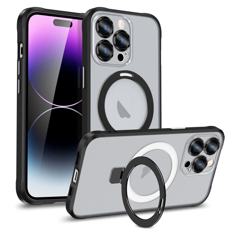 Metal Eyes Series MagSafe Magnetic Holder Phone Case, For iPhone 12 Pro Max, For iPhone 11, For iPhone 11 Pro Max