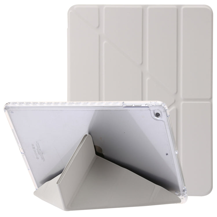 Clear Acrylic Deformation Leather Tablet Case, For iPad Air / Air 2 / 9.7 2018 / 2017