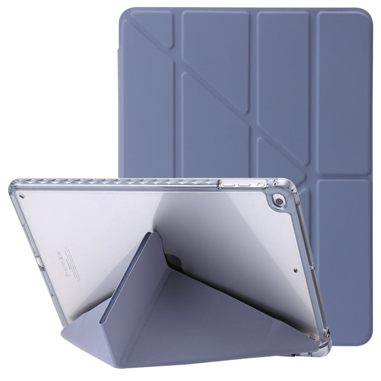 Clear Acrylic Deformation Leather Tablet Case, For iPad Air / Air 2 / 9.7 2018 / 2017