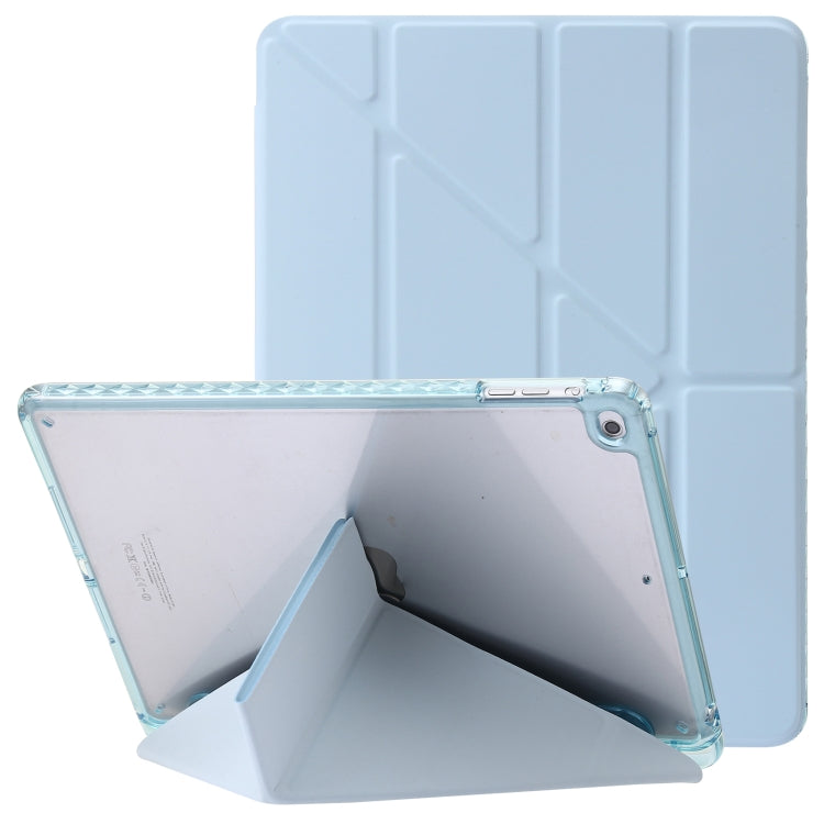 Clear Acrylic Deformation Leather Tablet Case, For iPad Air / Air 2 / 9.7 2018 / 2017