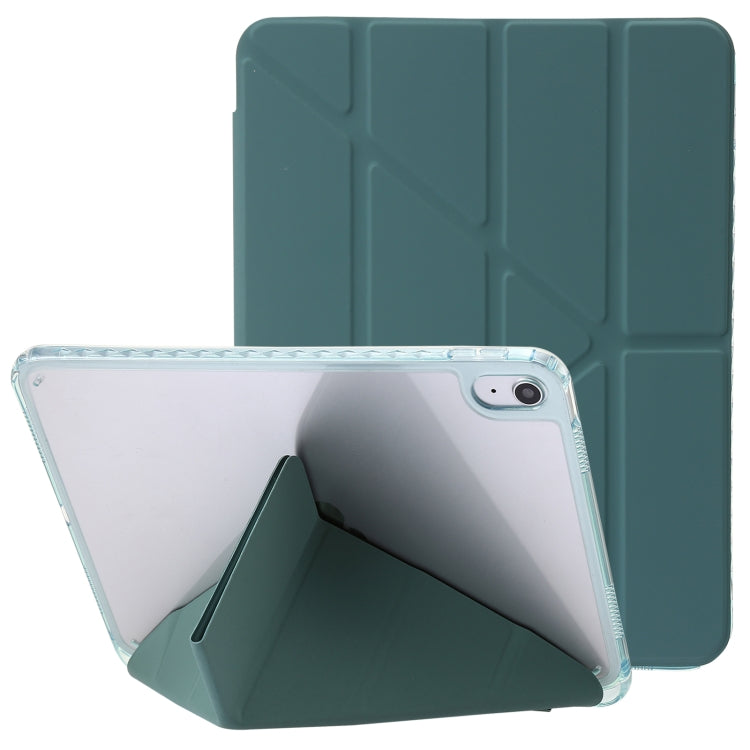 Clear Acrylic Deformation Leather Tablet Case, For iPad Pro 12.9 2022 / 2021 / 2020, For iPad Pro 11 2022 / 2021 / 2020, For iPad 10th Gen 10.9 2022