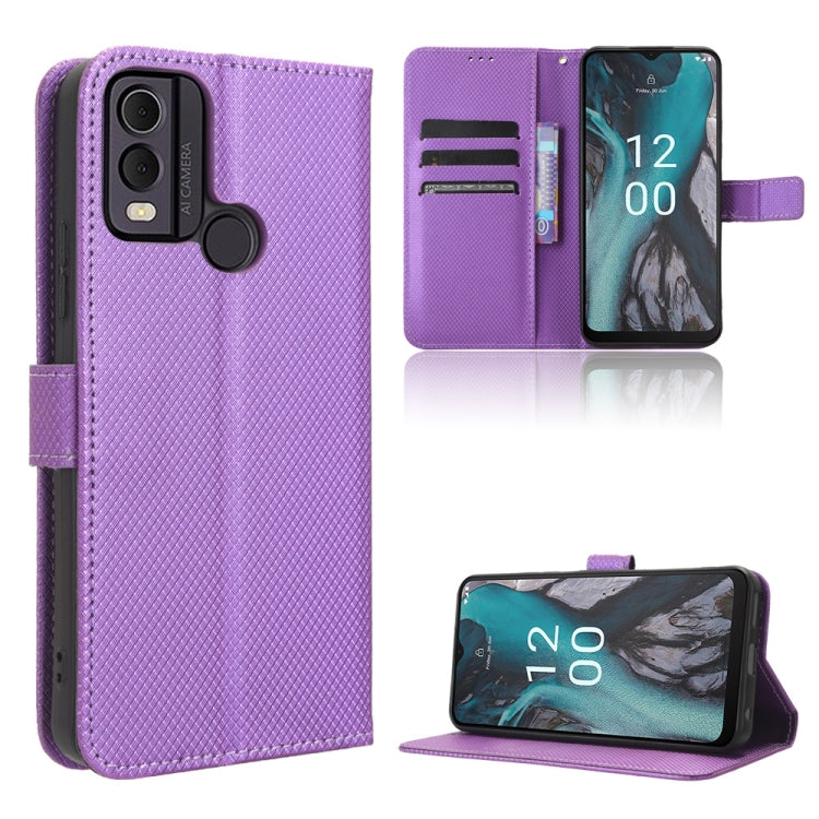 Diamond Texture Leather Phone Case, For Nokia C22, For Nokia C32 4G, For Nokia C12, For Nokia G22 4G, For Honor 70 Lite / X6 4G, For Samsung Galaxy F14 Global