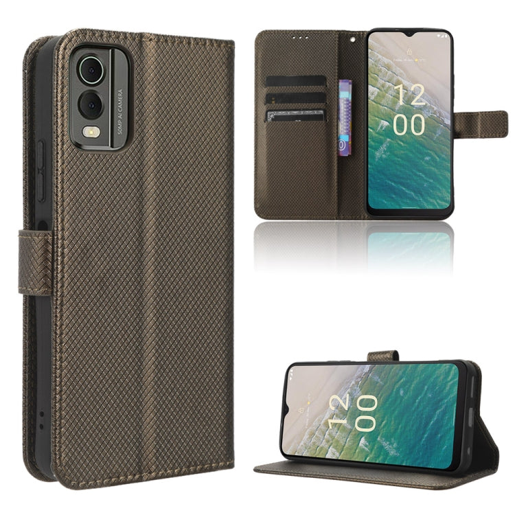 Diamond Texture Leather Phone Case, For Nokia C22, For Nokia C32 4G, For Nokia C12, For Nokia G22 4G, For Honor 70 Lite / X6 4G, For Samsung Galaxy F14 Global